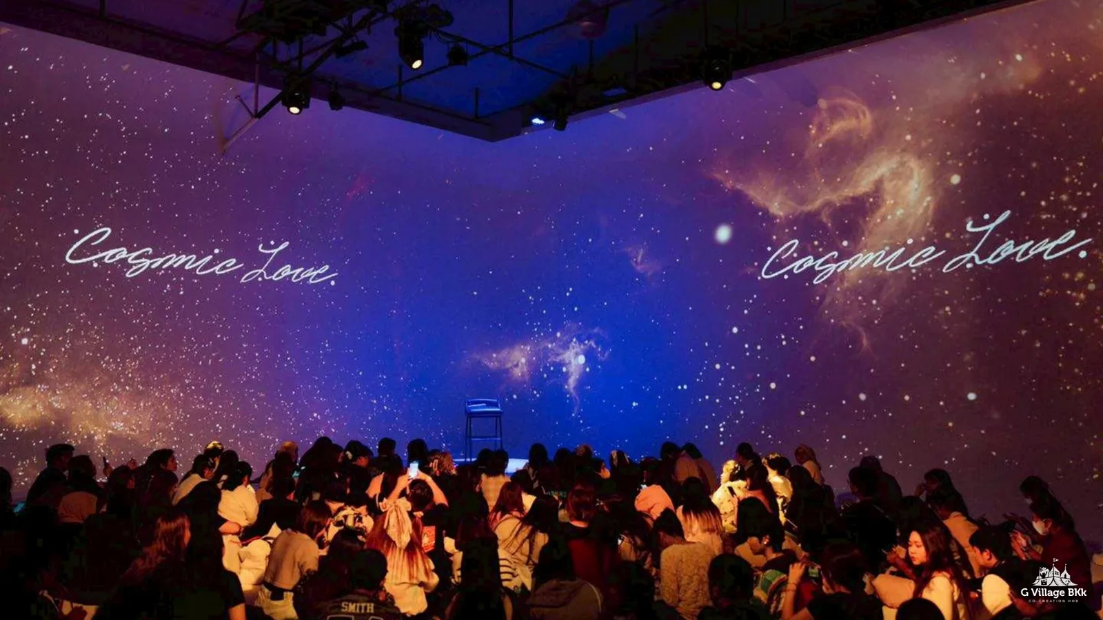 ภาพฉาย Immersive ในงานเลี้ยงบริษัทที่ The Circus